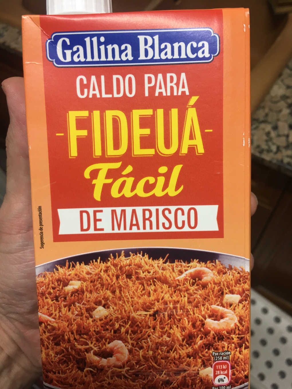 Caldo para fideuá de marisco