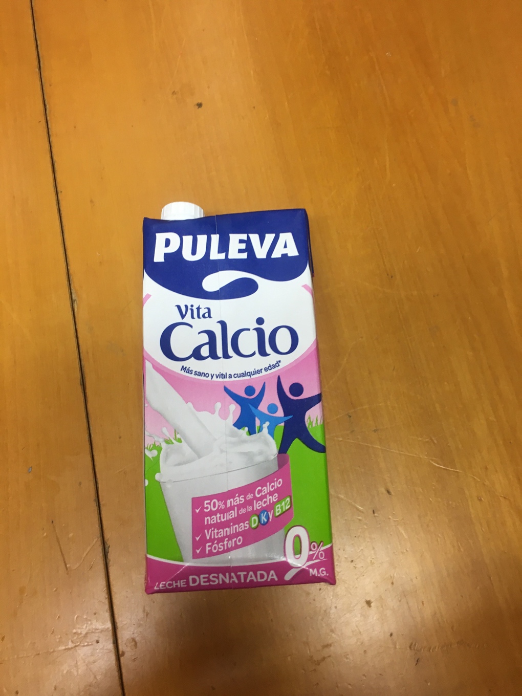 Leche desnatada con calcio