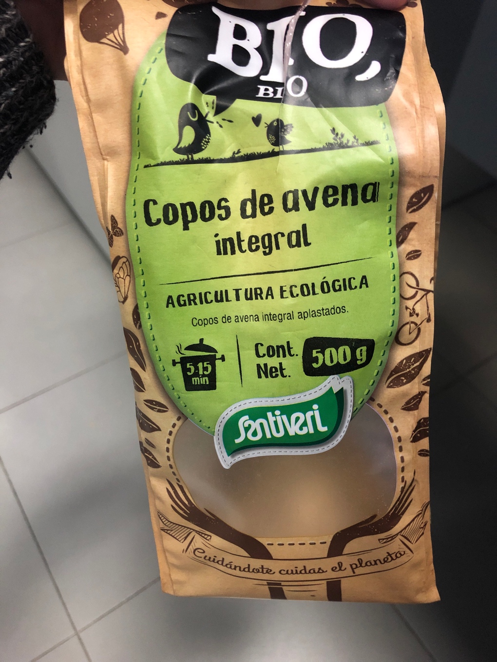 Copos de avena integral