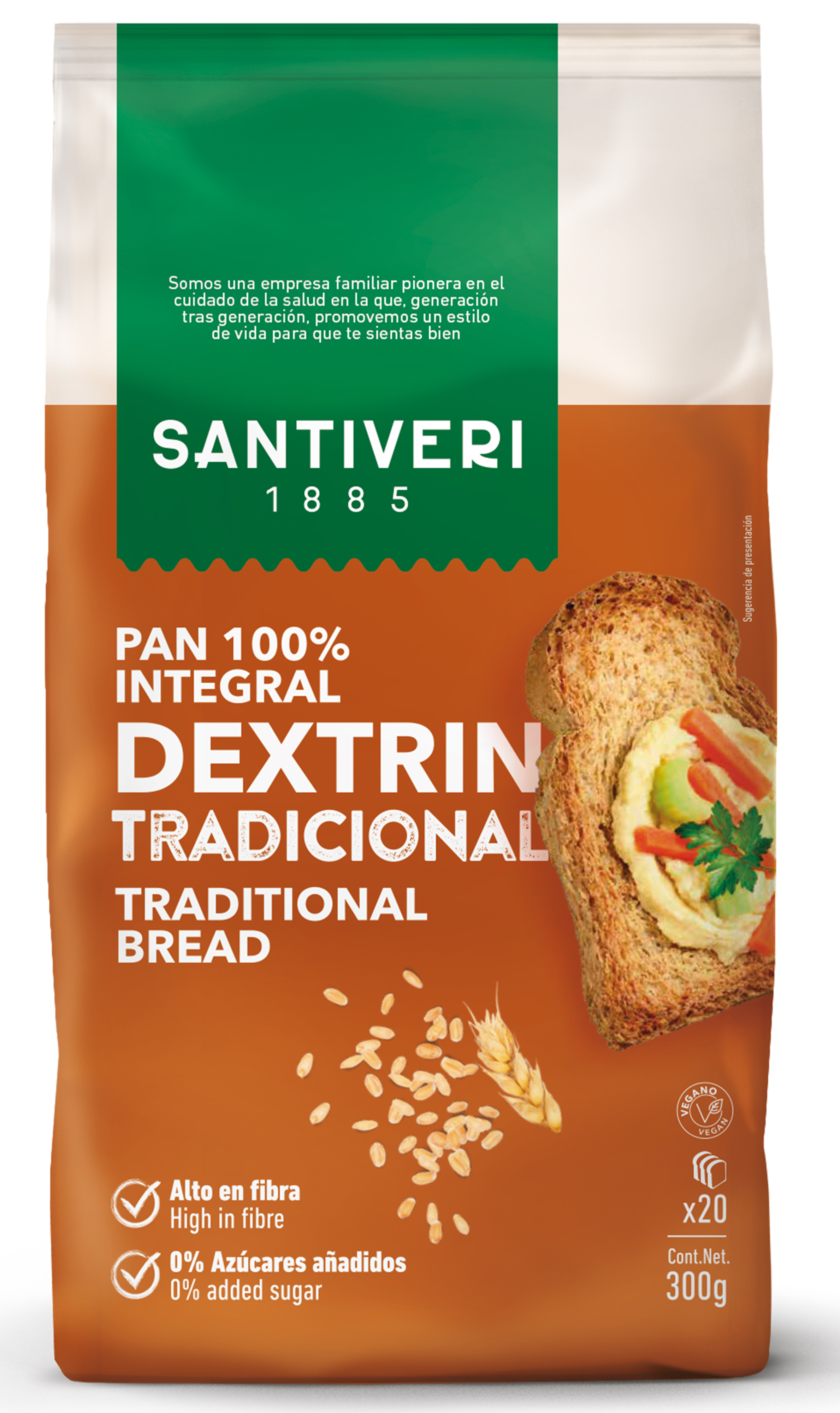 Pan integral tostado dextrin
