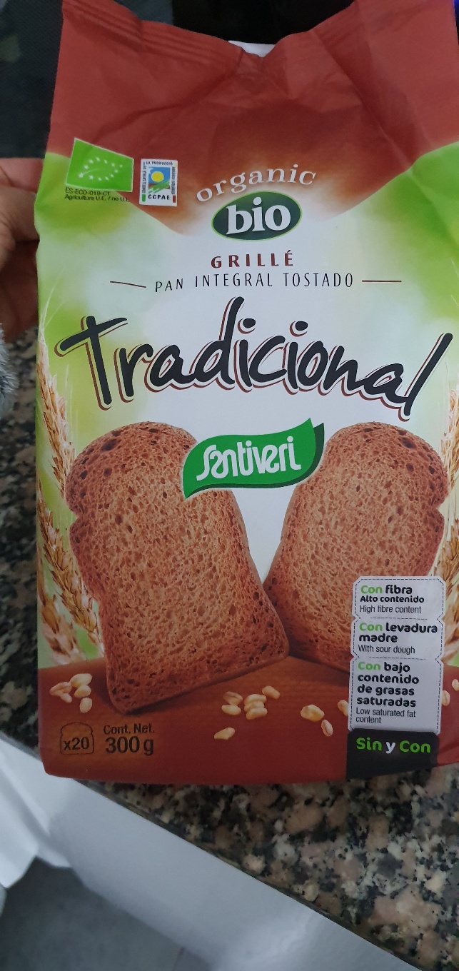 Pan integral tostado