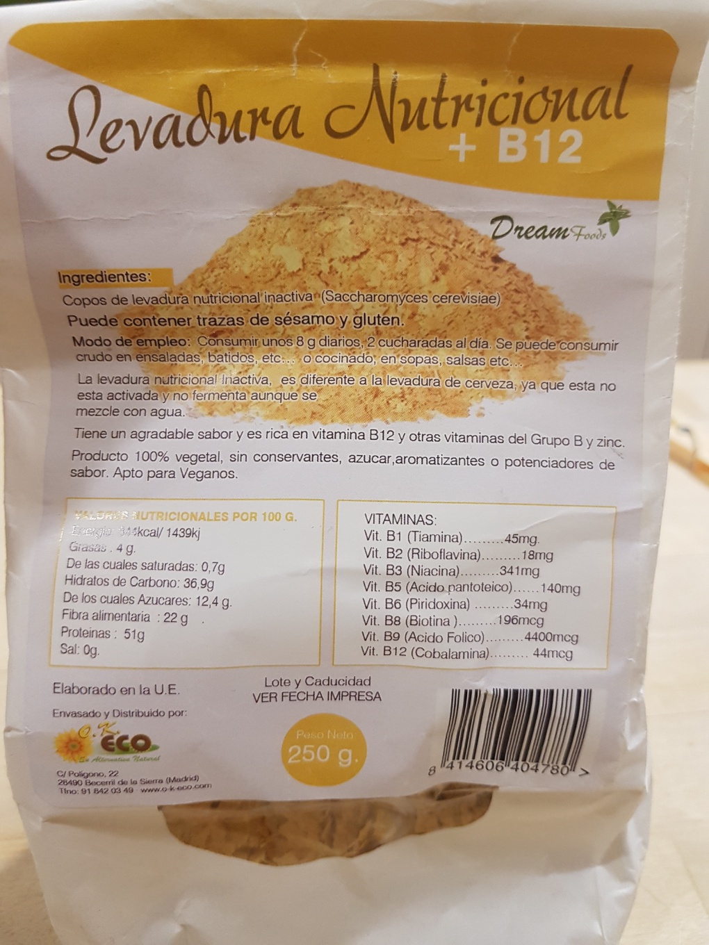 Levadura nutricional