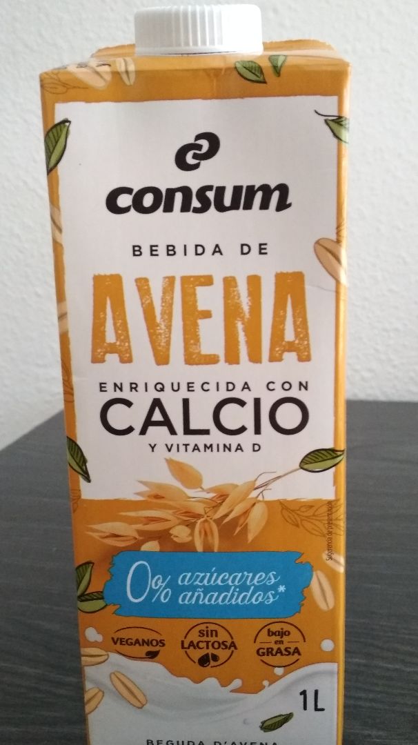 Bebida de avena enriquida en calcio y vitamina D Bebida de avena enriquida en calcio y vitamina D