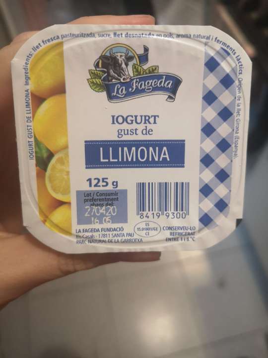 Yogur de limón