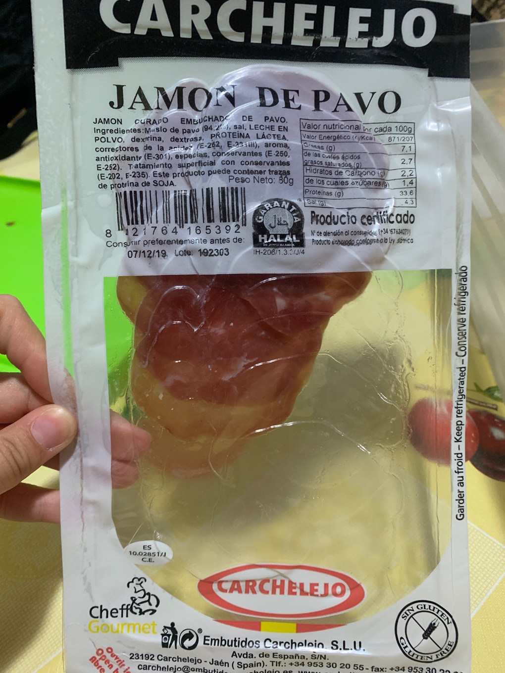 Jamon de pavo