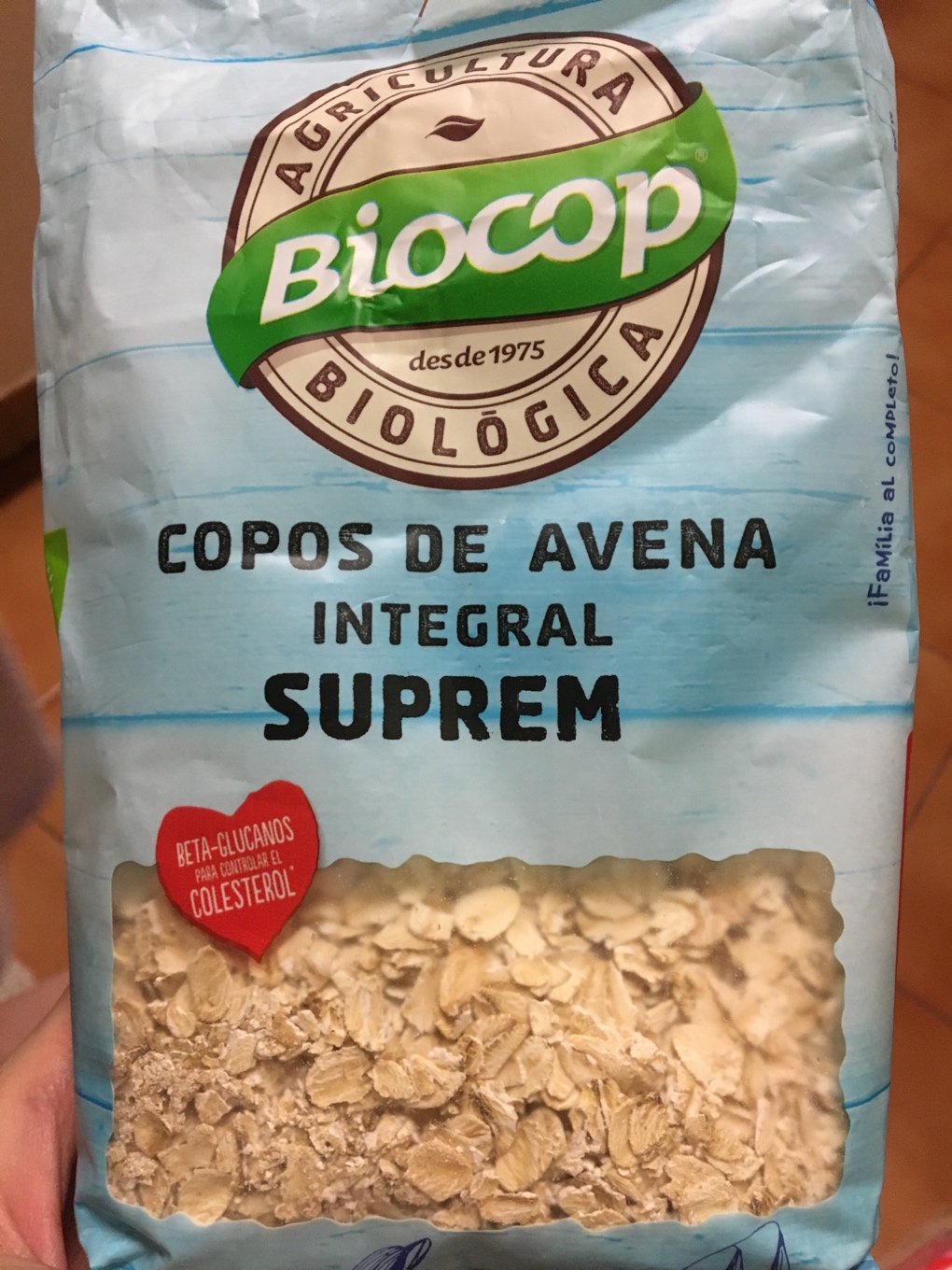 Copos de avena integral