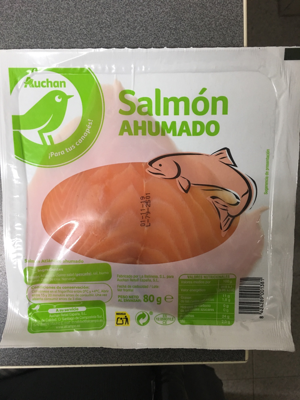 Salmón ahumado