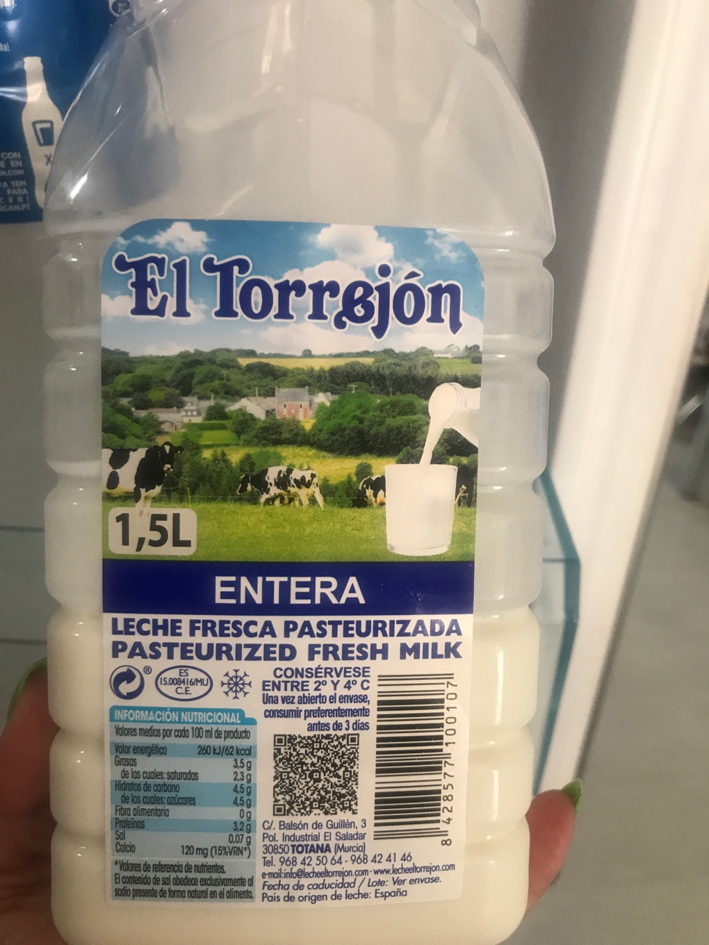 Leche fresca pasteurizada