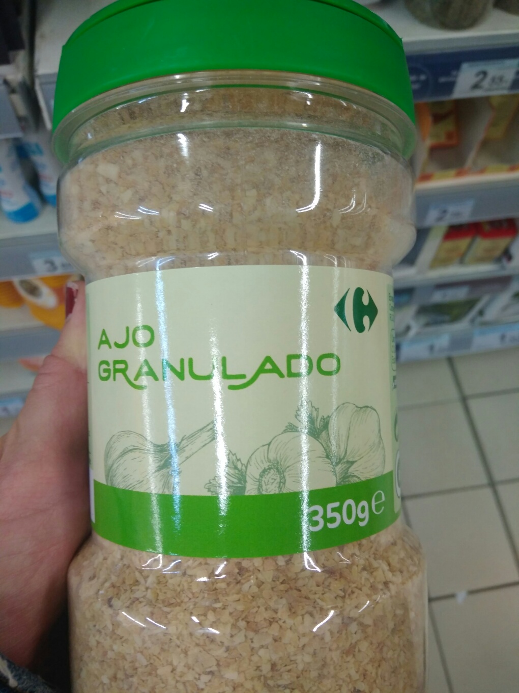 Ajo granulado