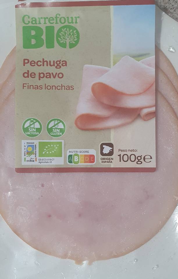 Pechuga de pavo cocida ecológica