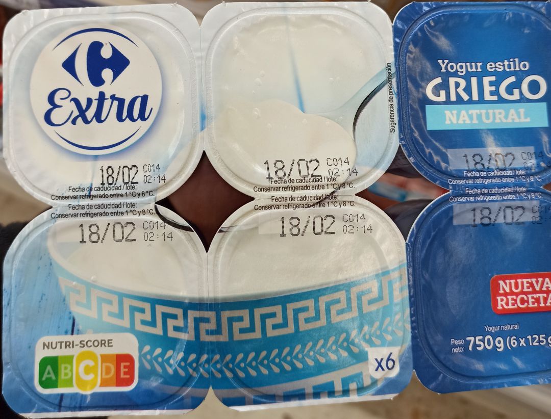 Yogur estilo griego natural