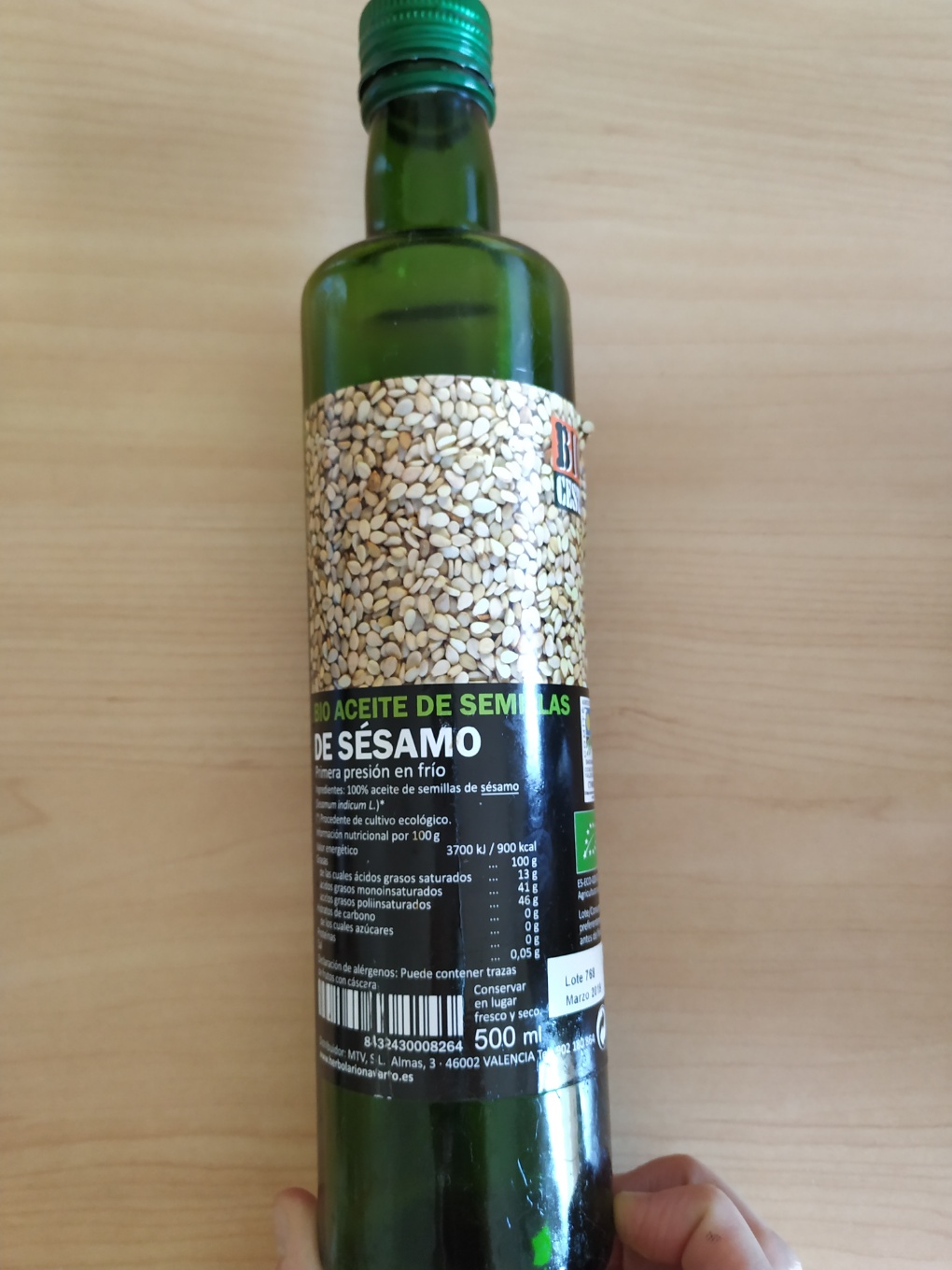 Aceite de semilla sésamo