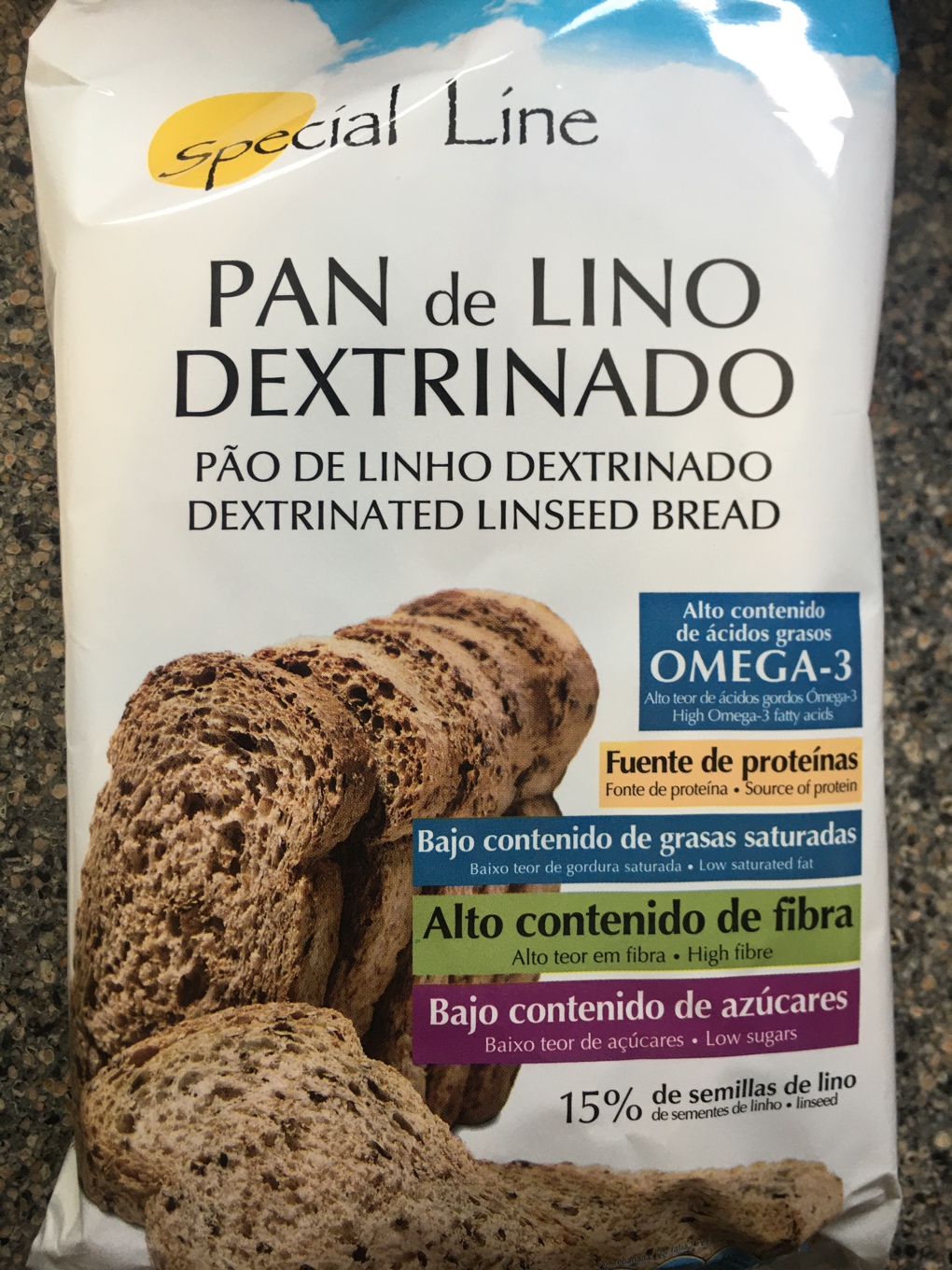 Pan de lino dextrinado