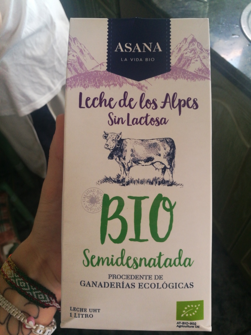 Leche semidesnatada bio