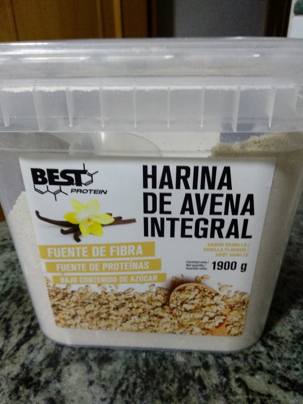 Harina de avena integral