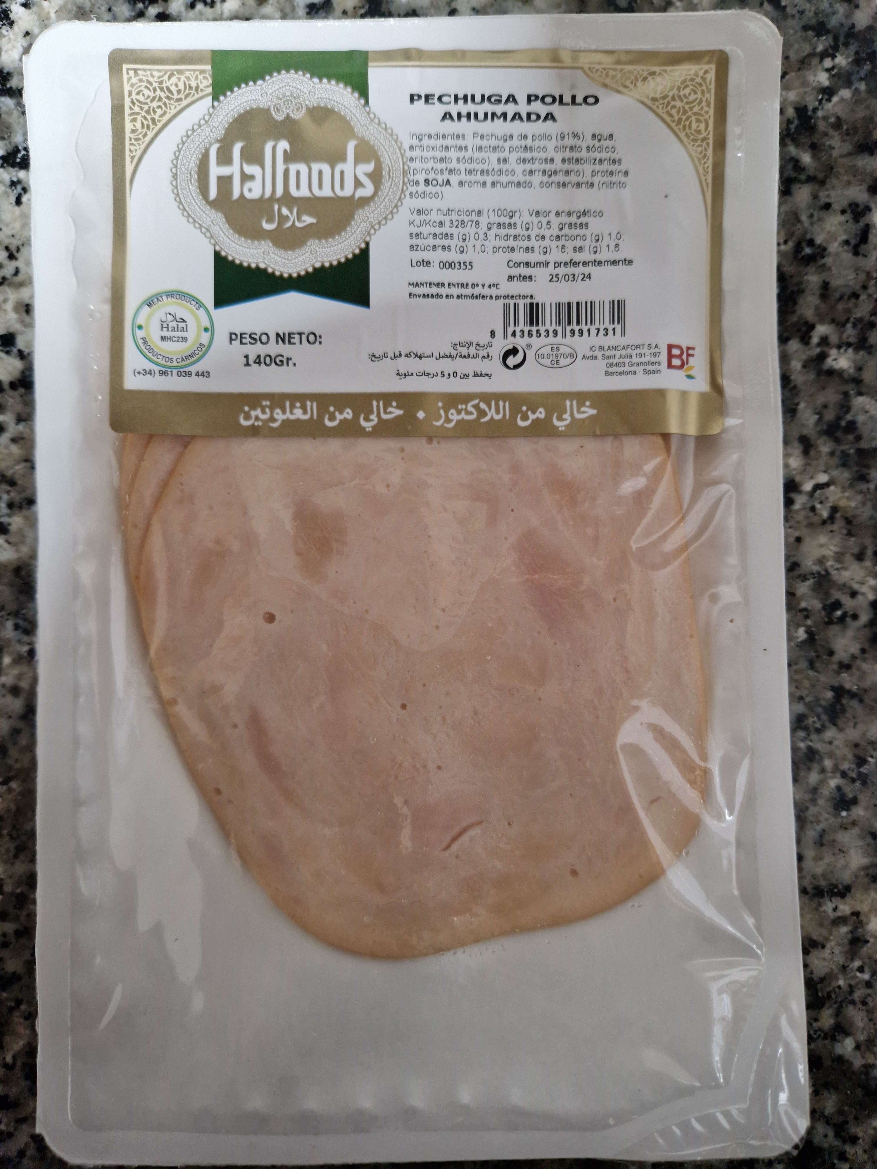 Pechuga de pollo ahumada Pechuga de pollo ahumada