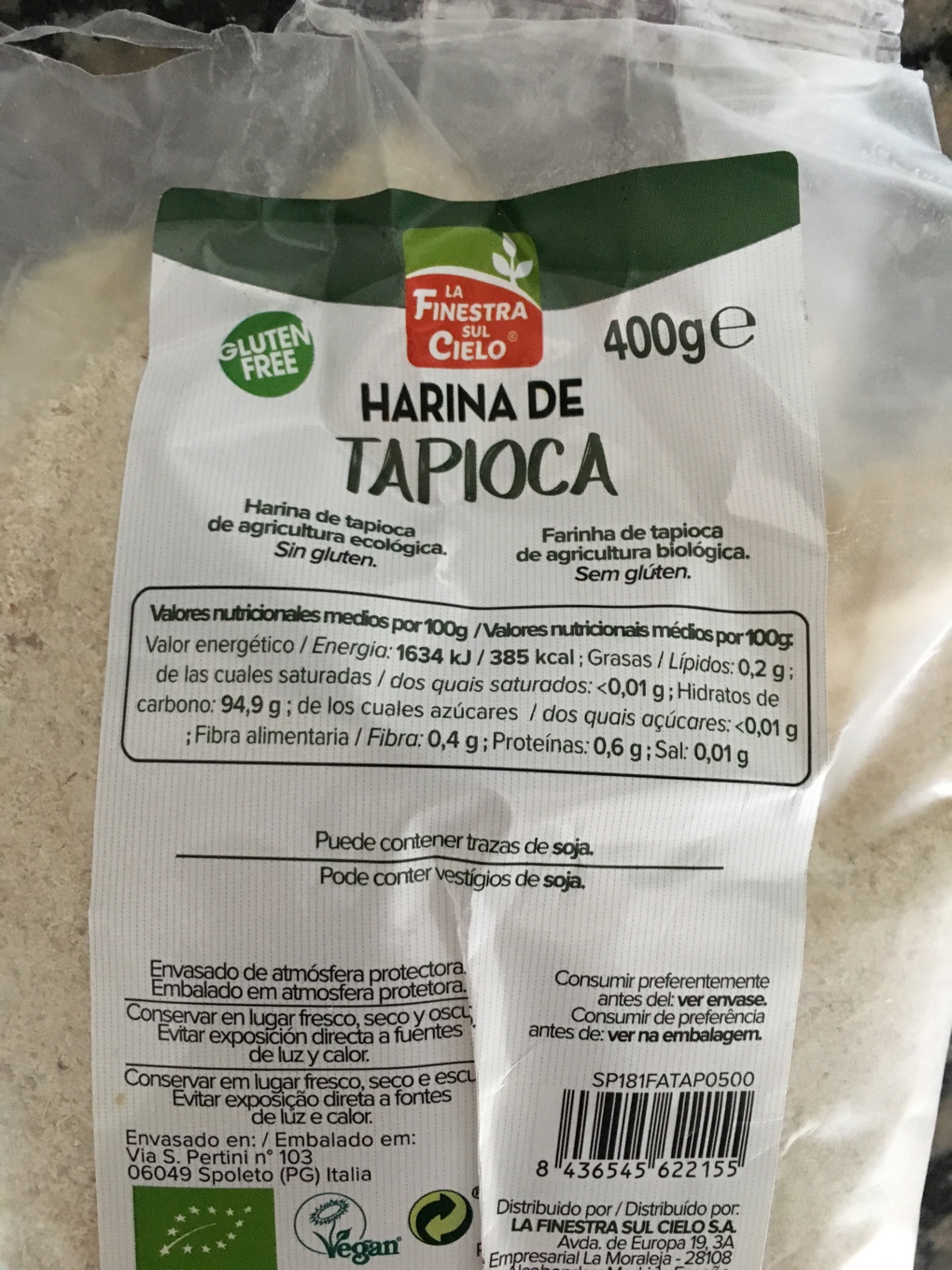 Harina de tapioca