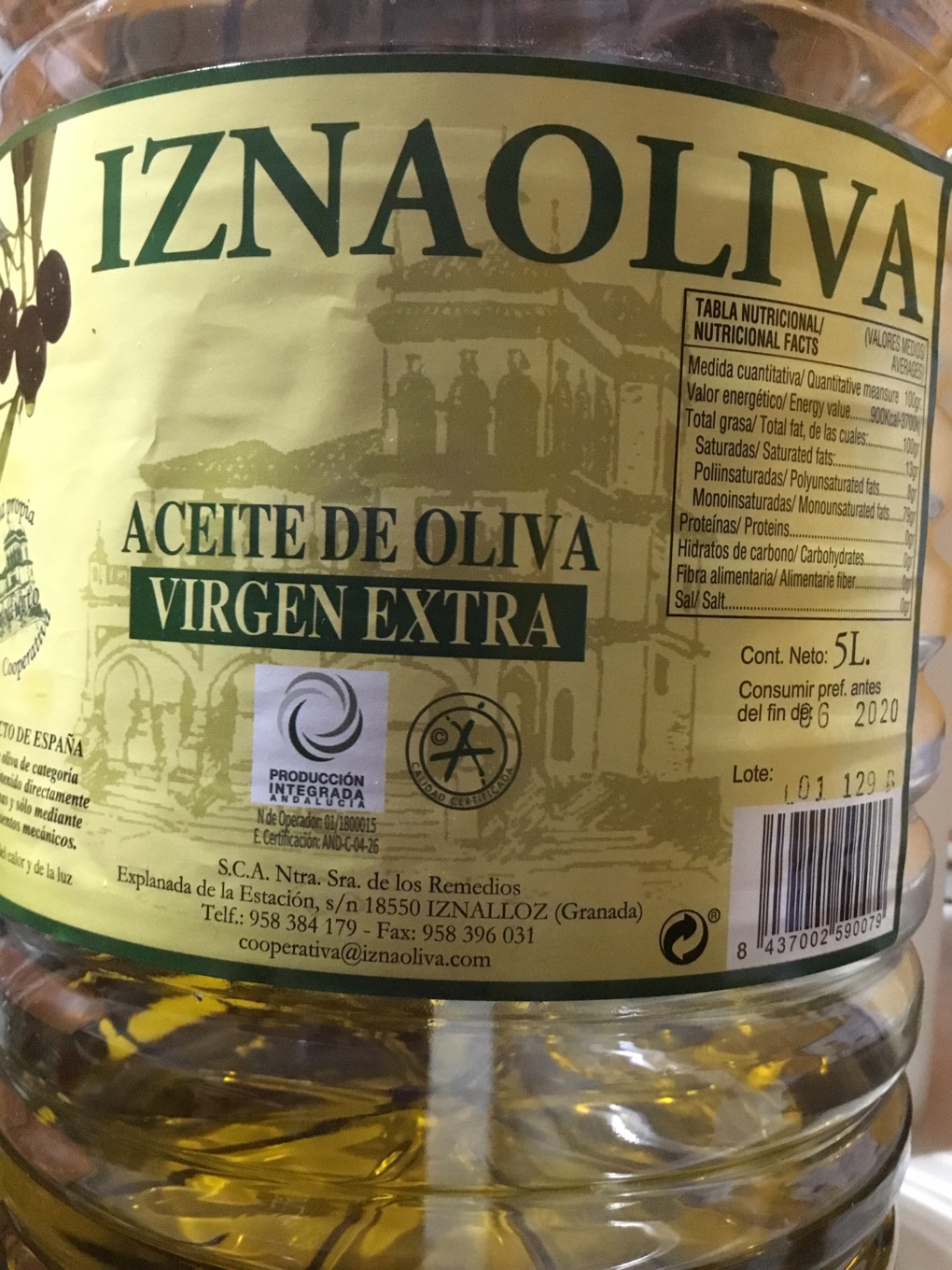 Aceite de oliva virgen extra