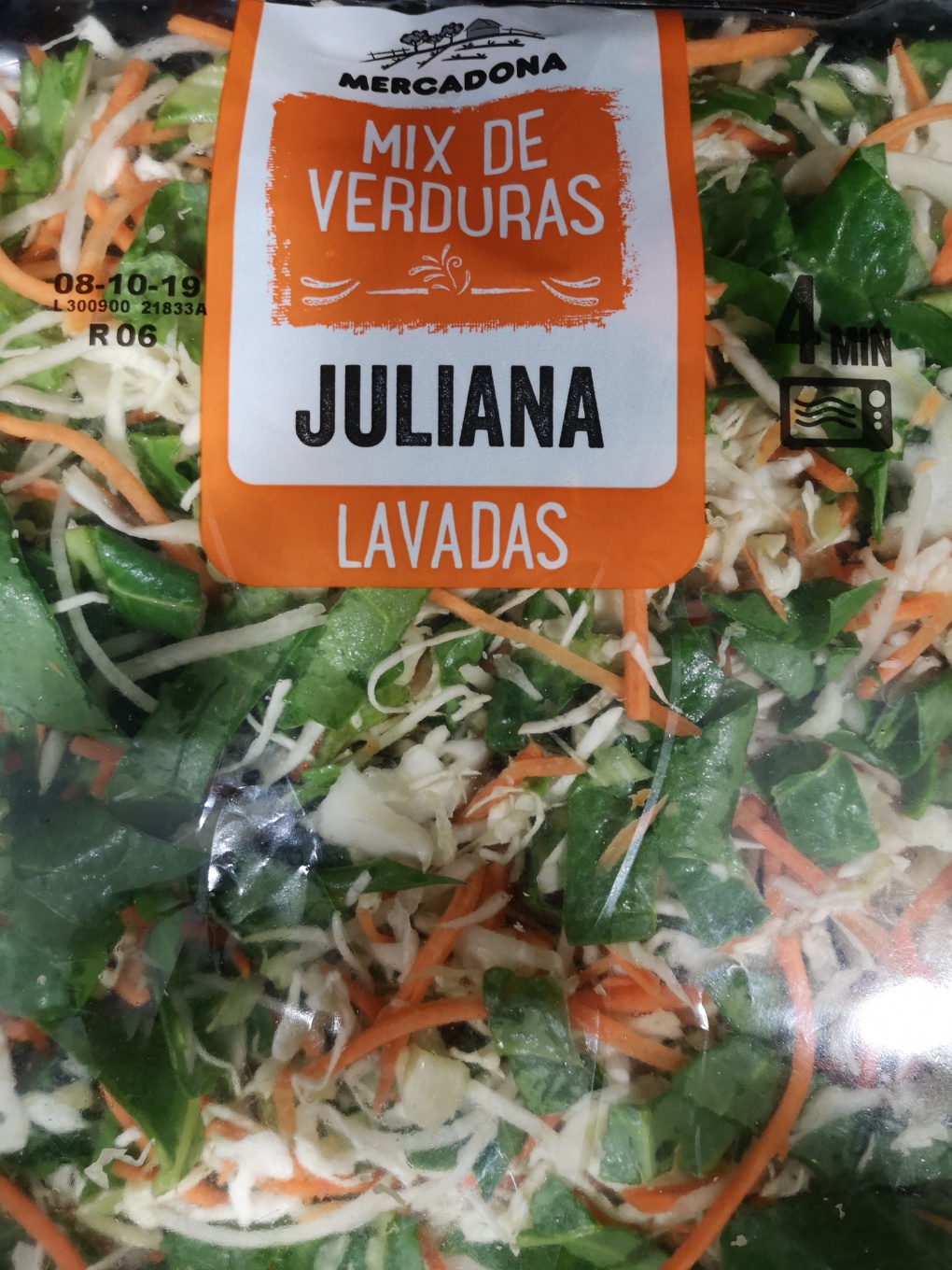 Mix de verduras juliana