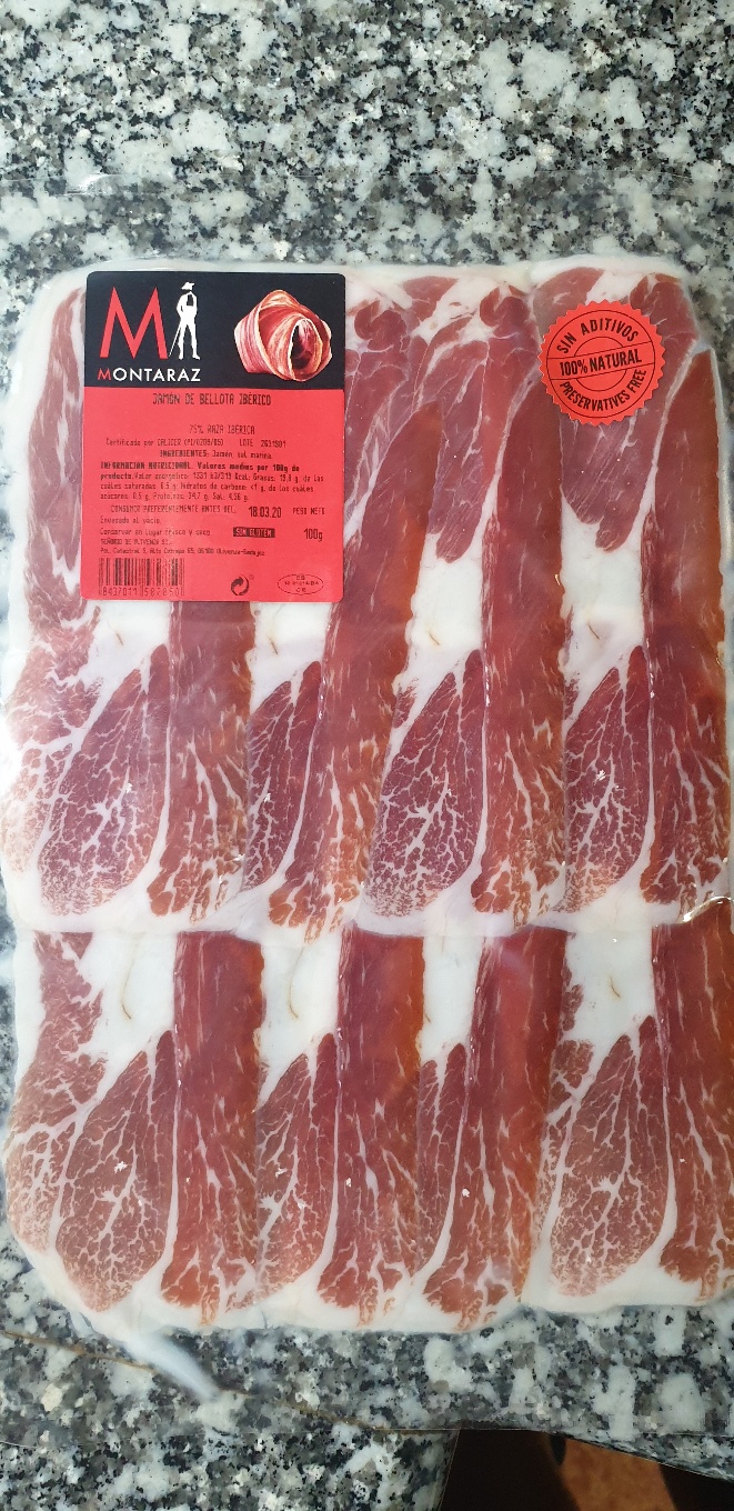 Jamón de bellota ibérico.