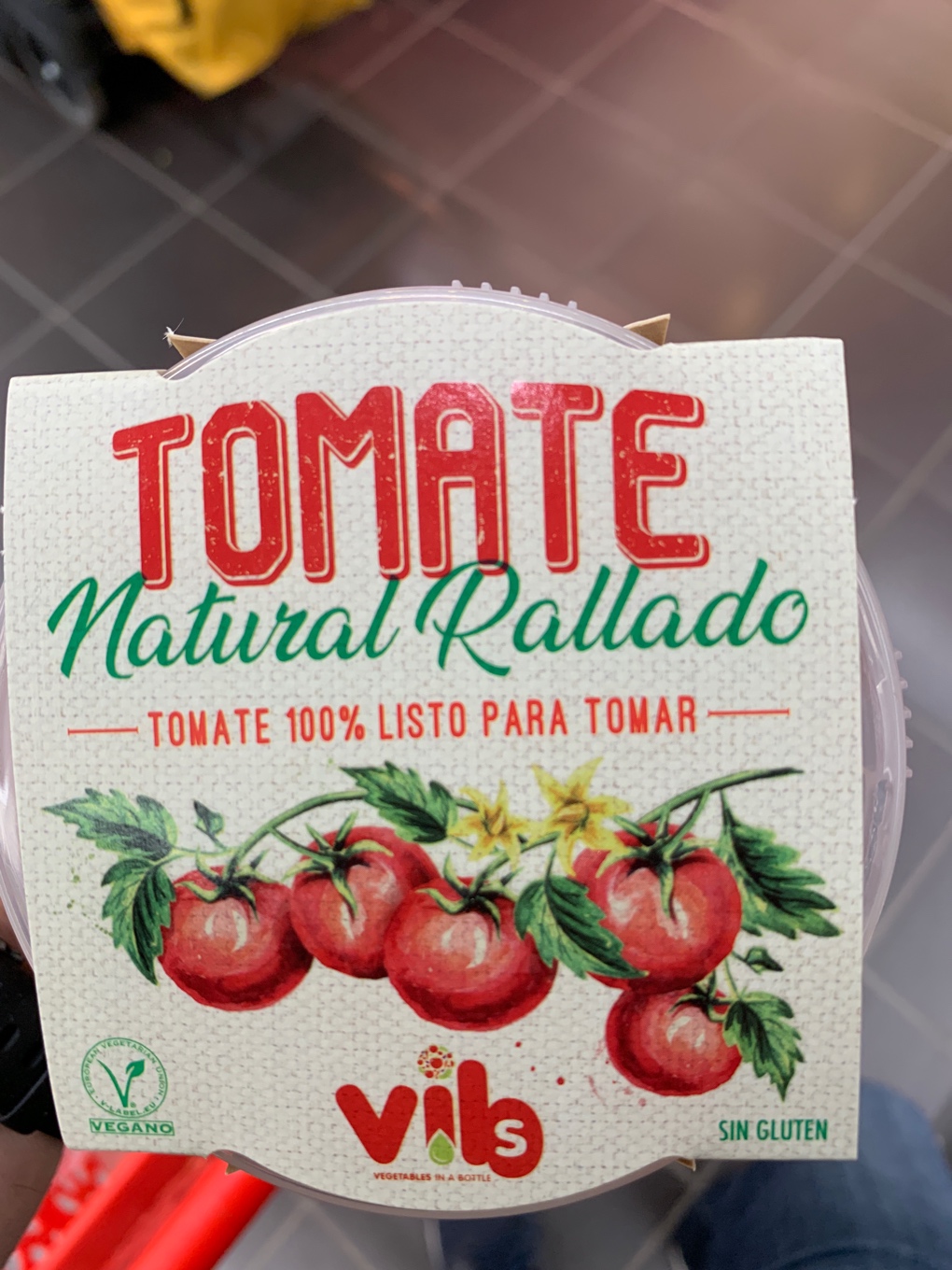 Tomate natural rallado