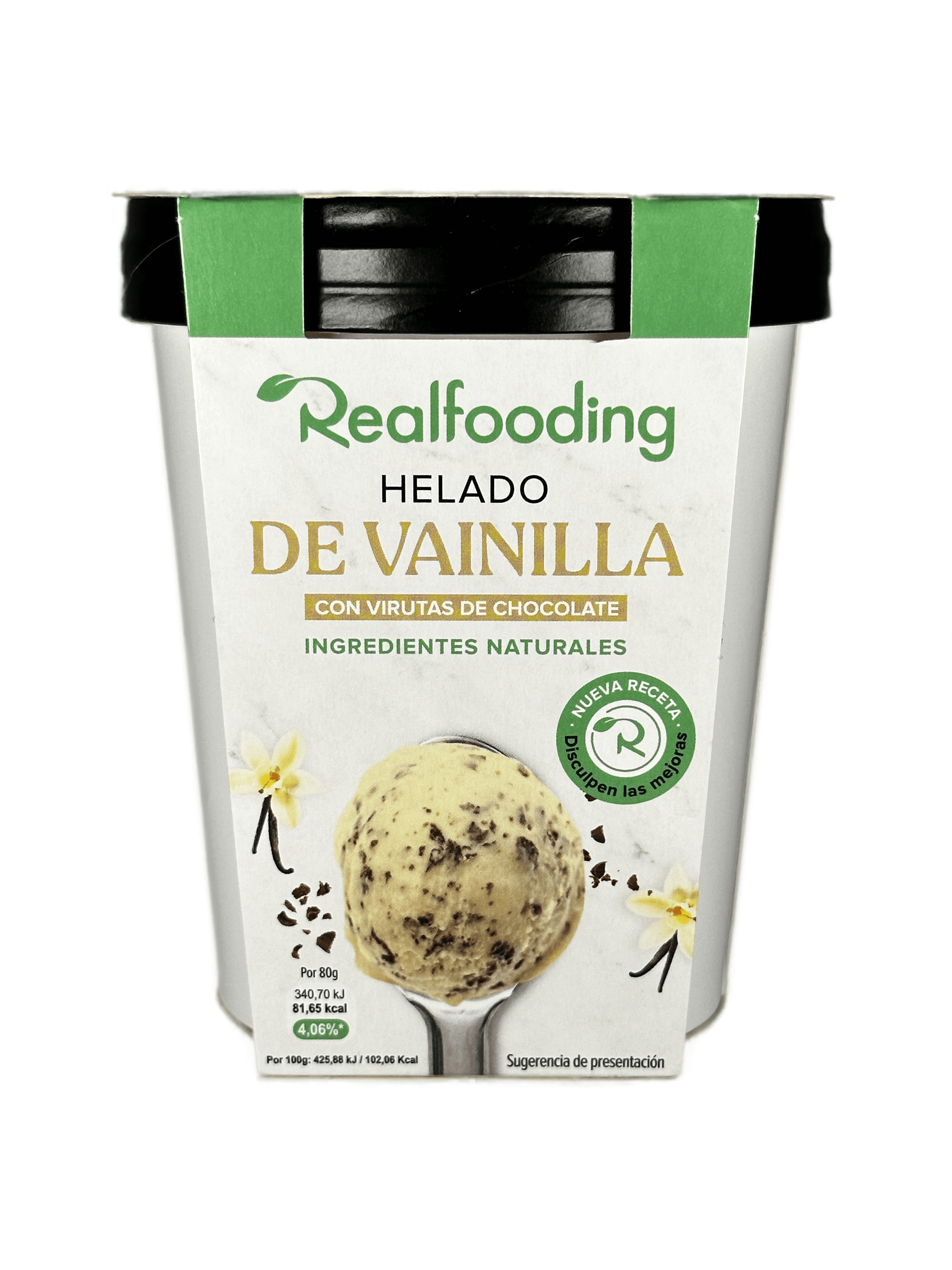 Helado de vainilla Realfooding