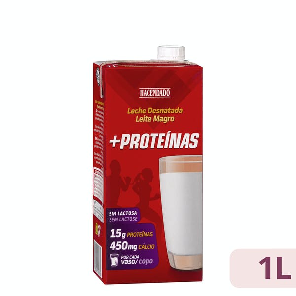 Leche desnatada +proteinas