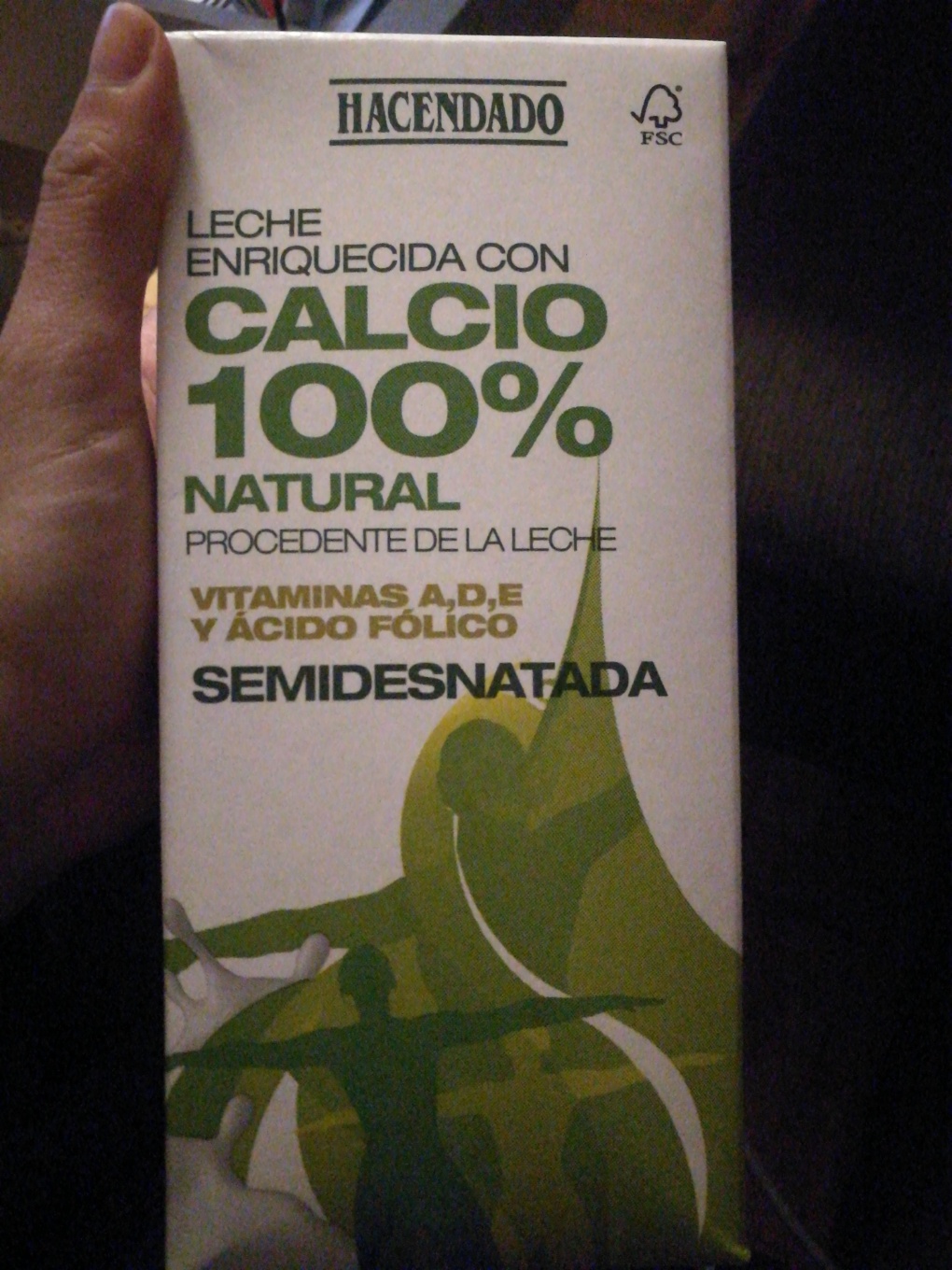 Leche enriquecida con calcio 100% semidesnatada