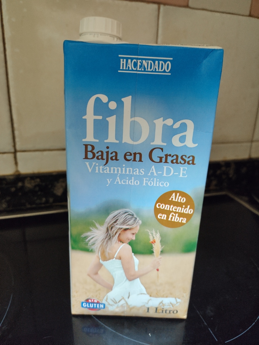 Leche desnatada con fibra