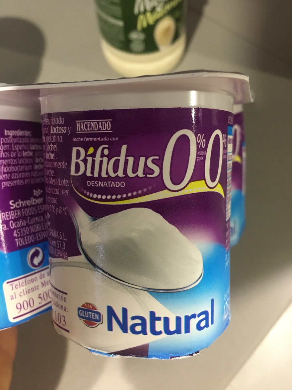 Yogur bifidus 0,0%
