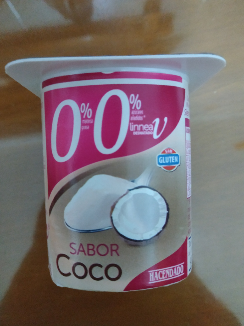 Yogur sabor coco