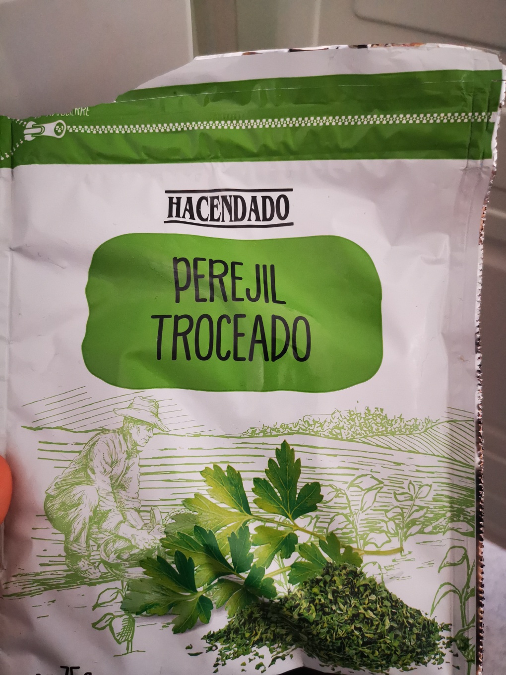 Perejil troceado