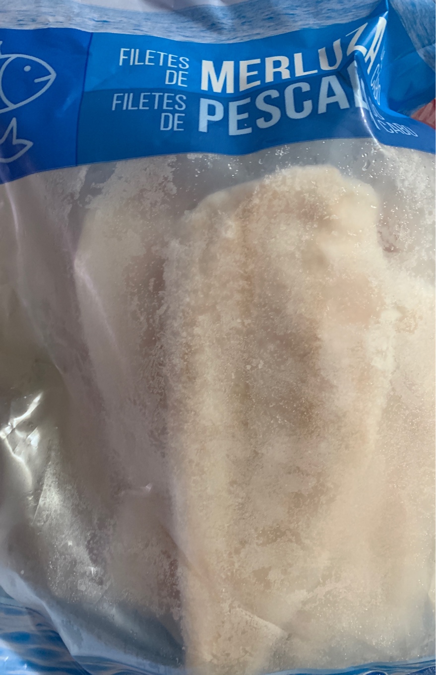 Filetes de merluza congelados