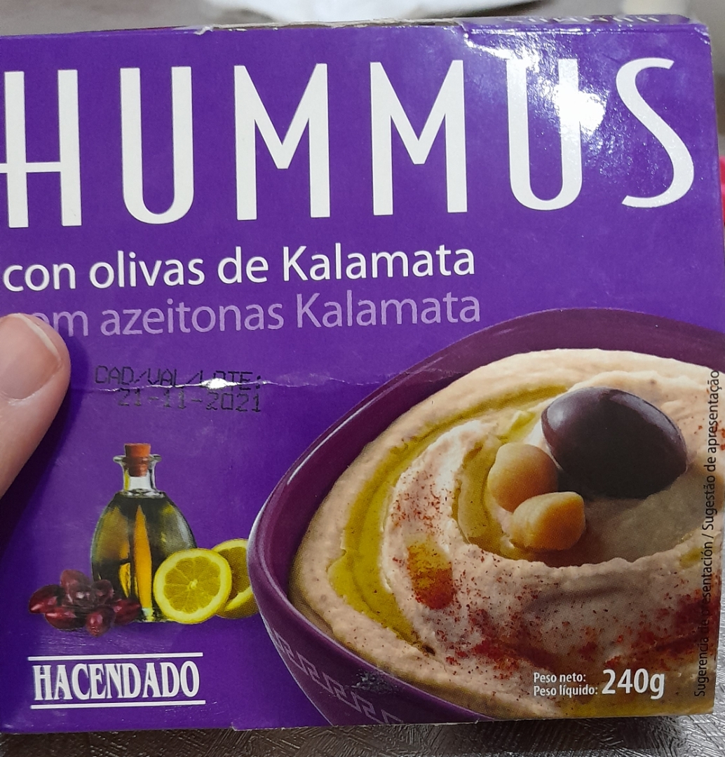 Hummus con olivas de kalamata Hummus con olivas de kalamata