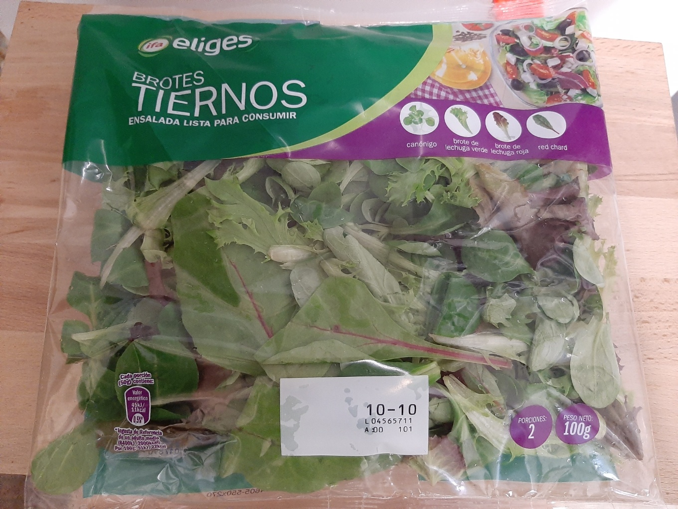 Brotes tiernos ensalada 