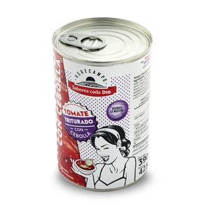 Tomate triturado con cebolla