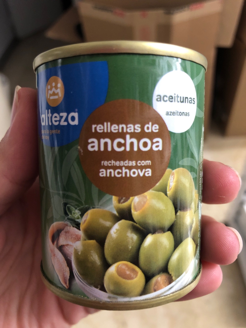 Aceitunas rellenas de anchoas