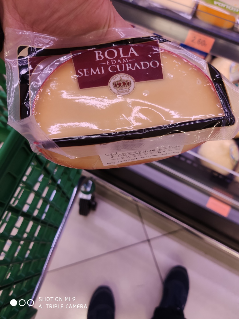 Bola edam semicurado