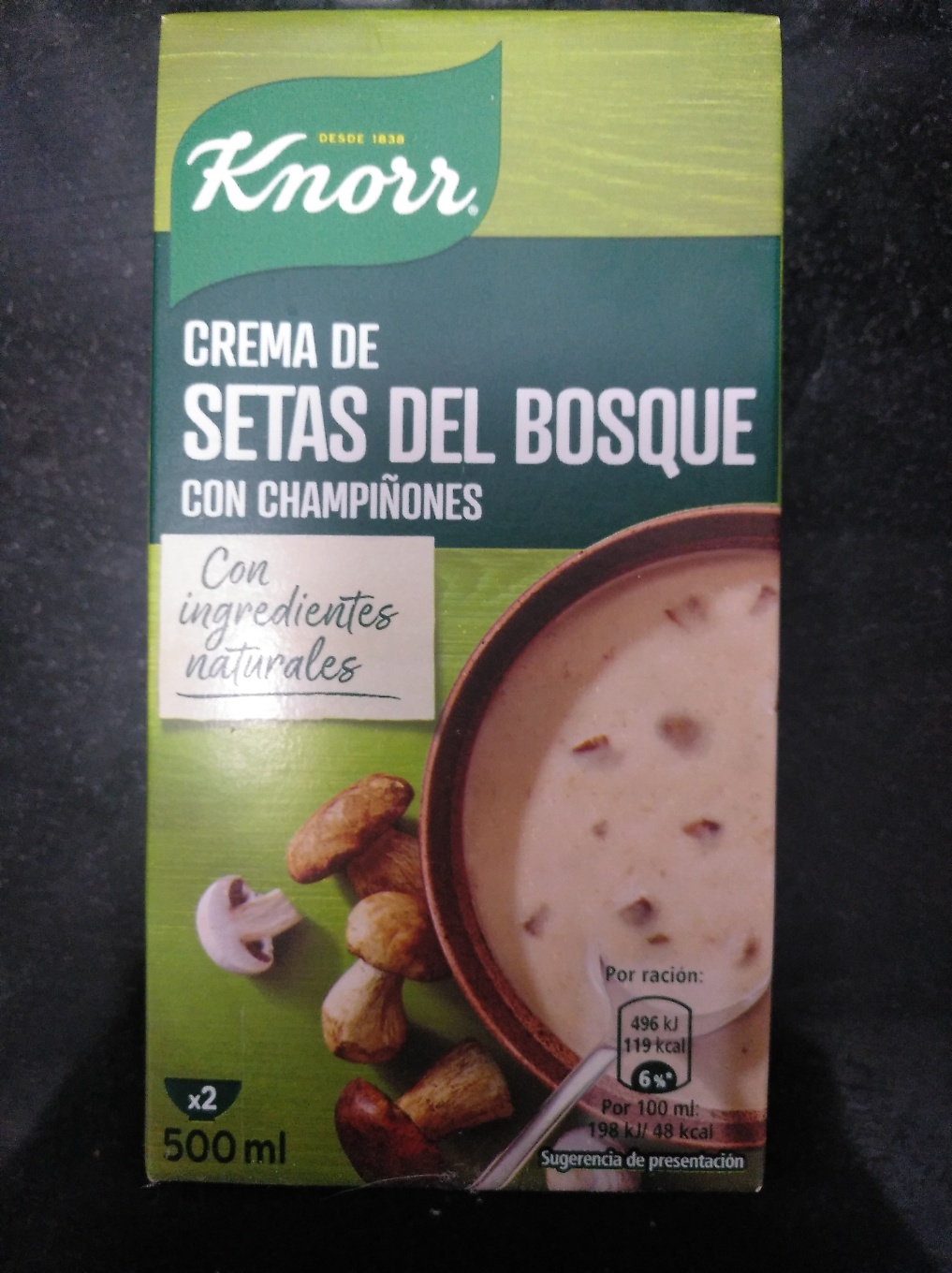 Crema de setas del bosque