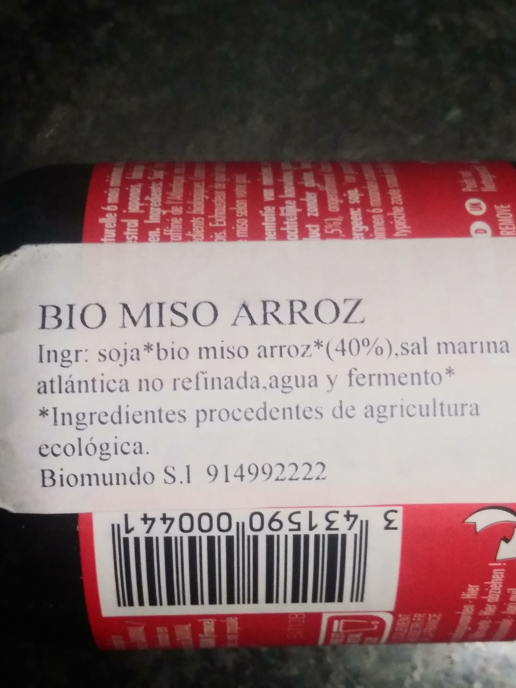 Miso de arroz