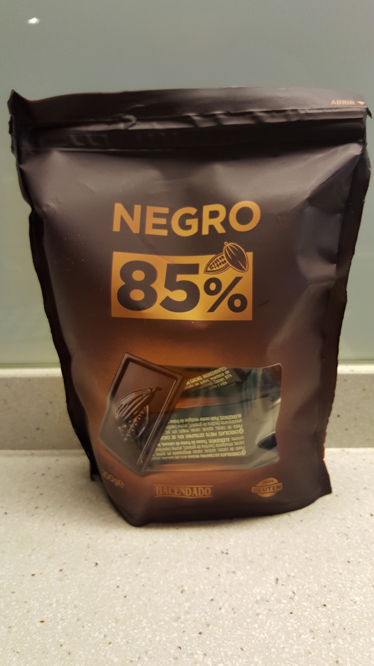 Chocolatinas de chocolate negro 85%