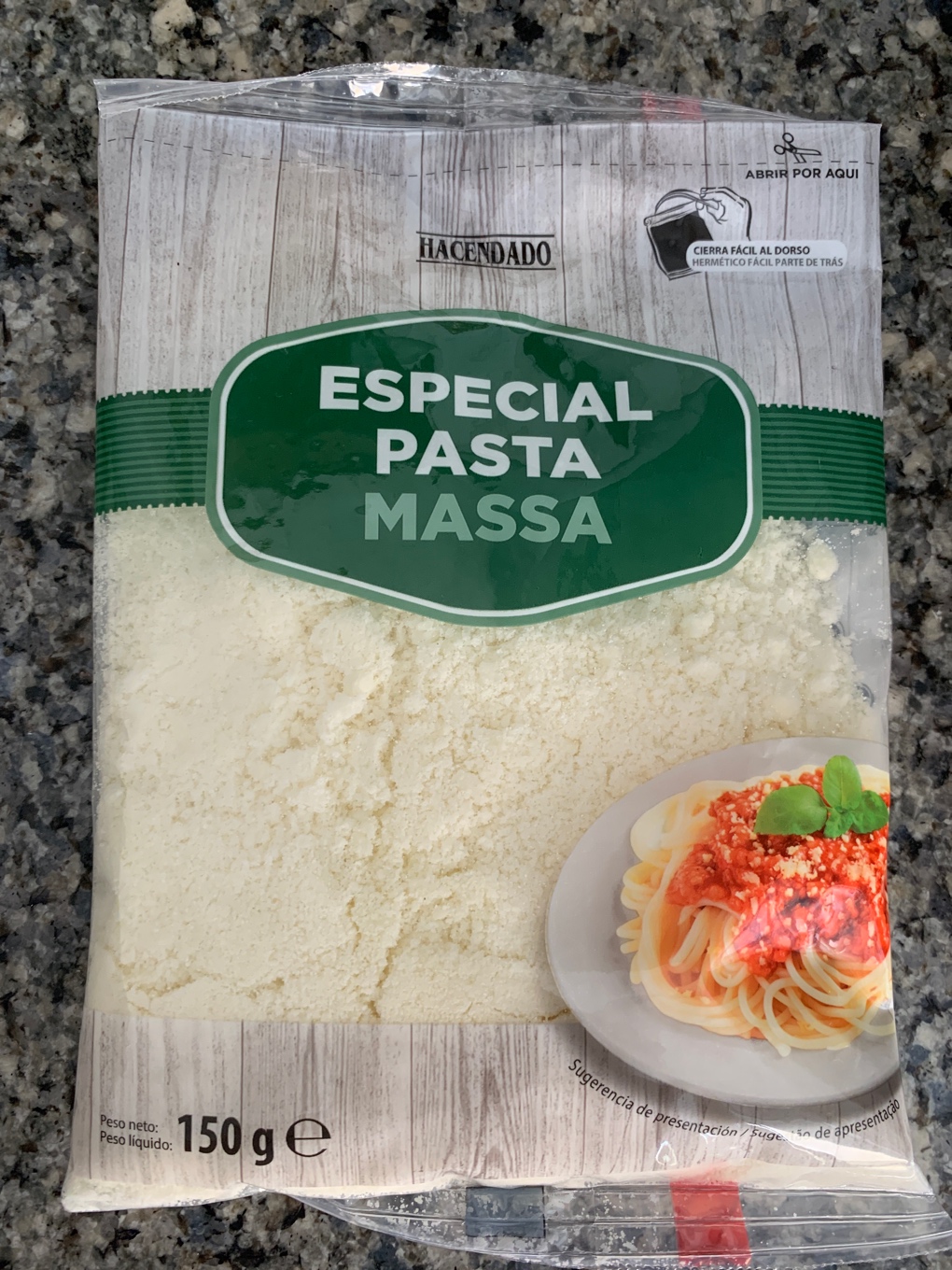 Especial pasta massa