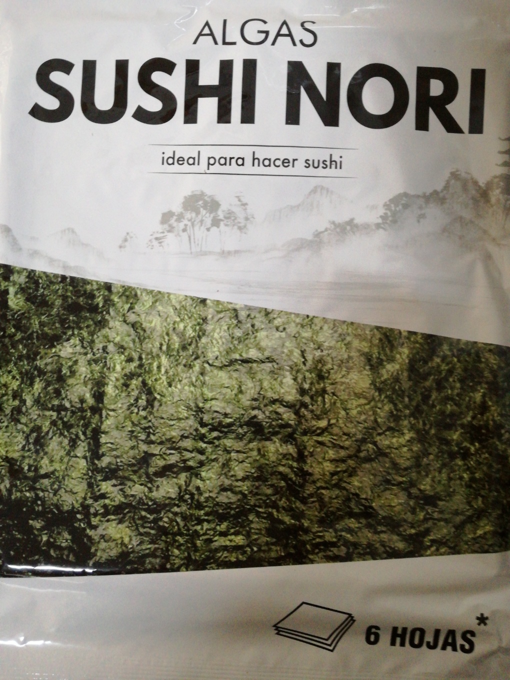 Algas sushi