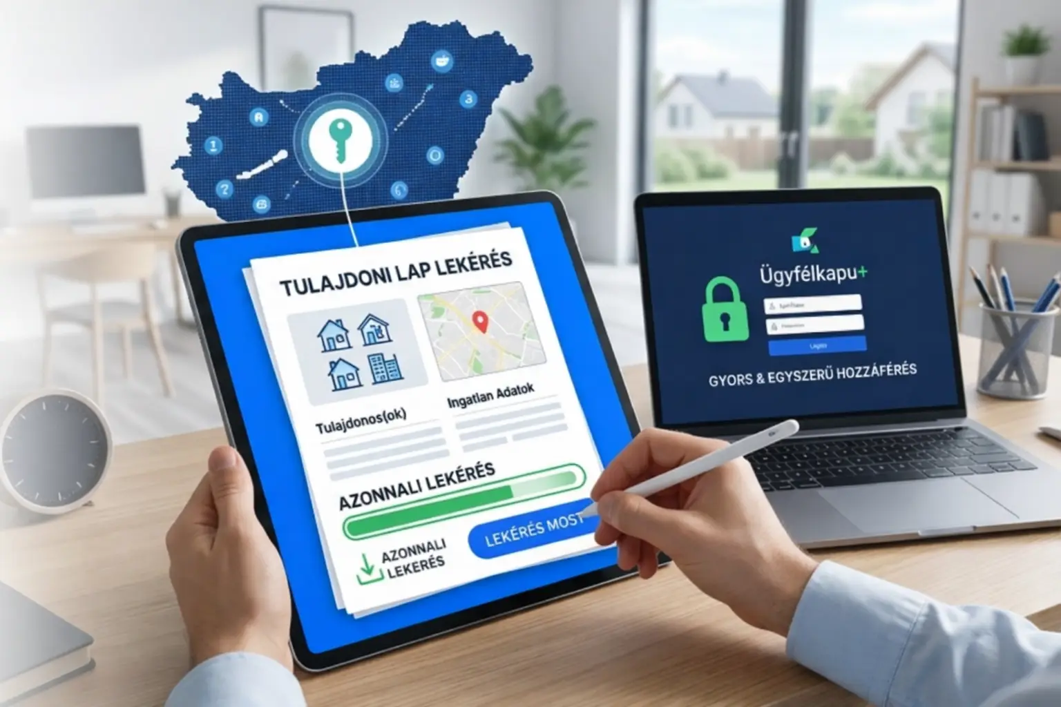 Tulajdoni lap lekérése online - gyors és egyszerű ingatlan-nyilvántartási dokumentum