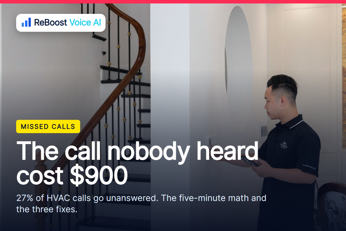What a missed HVAC call costs: one in four calls to HVAC companies goes unanswered