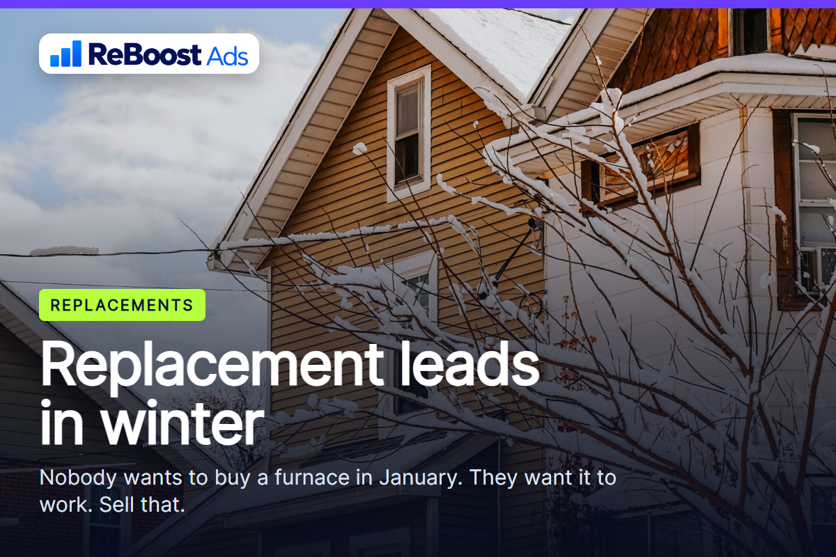 How to get HVAC replacement leads in winter