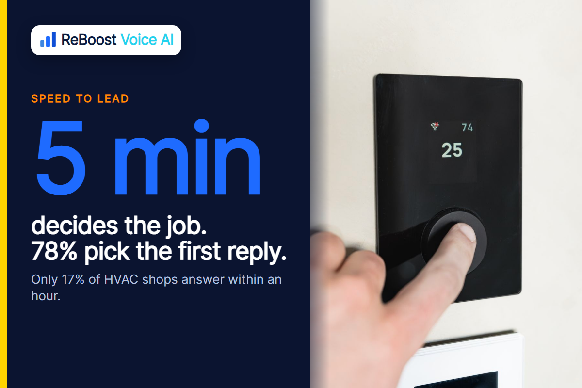 HVAC speed to lead: why the first five minutes decide the job