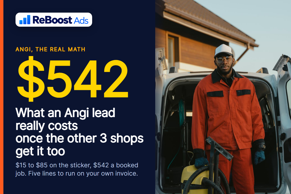 How much Angi leads cost an HVAC company: sticker price per lead versus real cost per booked job