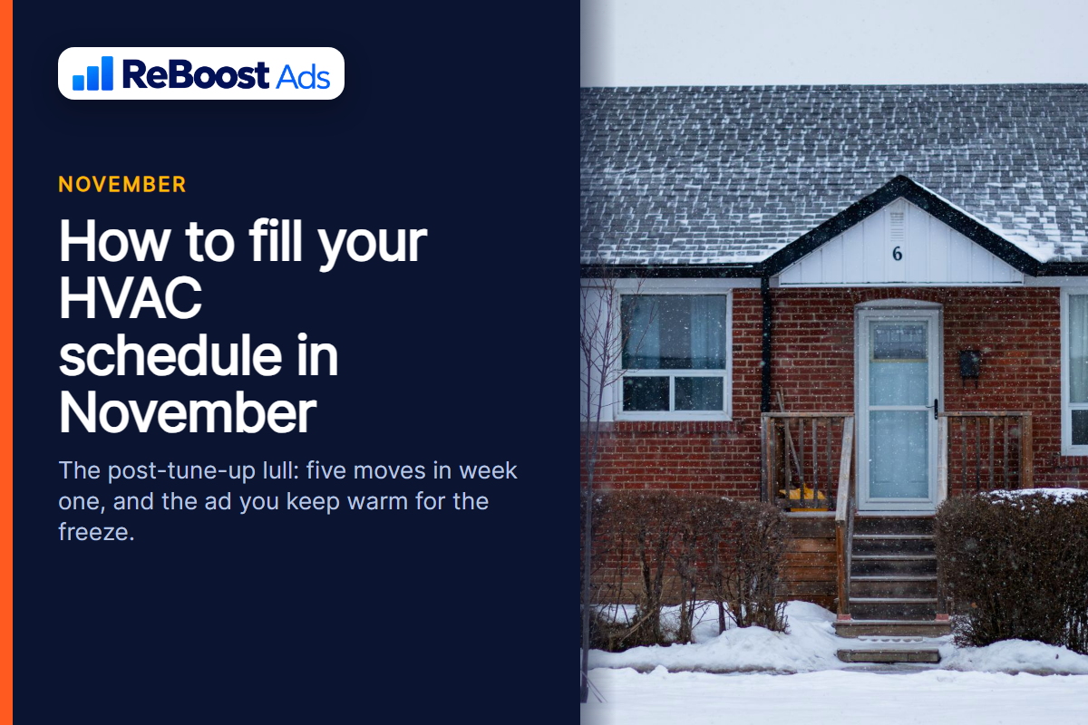 How to fill an HVAC schedule in November, the post-tune-up lull