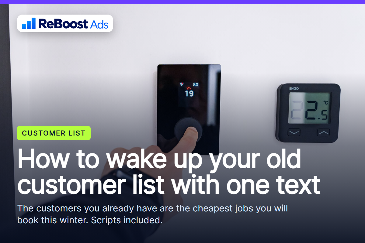 How to reactivate an old HVAC customer list with text messages